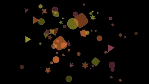 Abstract shapes floating gently in dark space with subtle light transitions.. Stock Footage 340939771