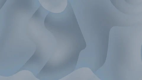 Abstract Shapes Flowing Smoothly in Pale Blue Gradient Background Видео 330029581