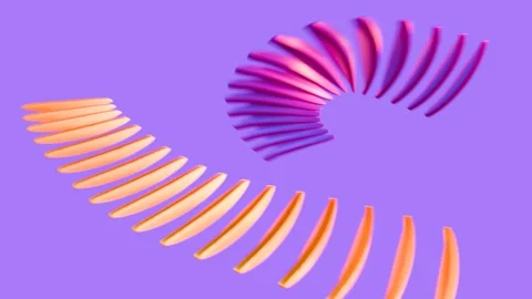 Abstract shapes flying and morphing Stock Footage 281868332
