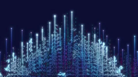 Abstract shapes forming circuit board design Technology Stock Footage 315422199