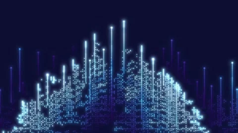 Abstract shapes forming circuit board design Technology Stock Footage 315422200