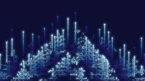 Abstract shapes forming circuit board design Technology Stock Footage 315422206