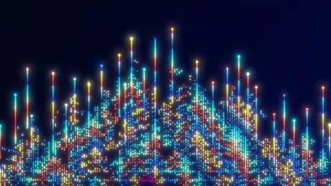 Abstract shapes forming circuit board design Technology Stock Footage 315422209