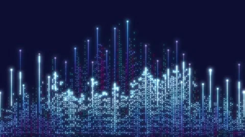 Abstract shapes forming circuit board design Technology Stock Footage 315422211