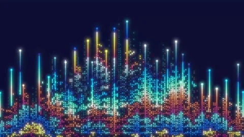 Abstract shapes forming circuit board design Technology Stock Footage 315422215