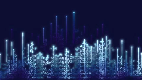 Abstract shapes forming circuit board design Technology Stock Footage 315422216