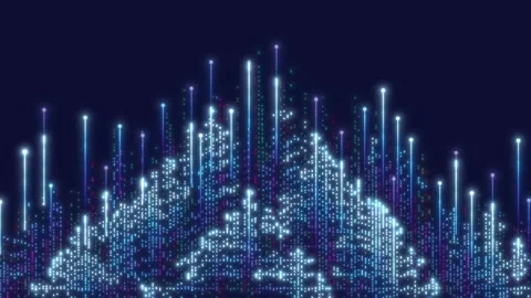 Abstract shapes forming circuit board design Technology Stock Footage 315422217