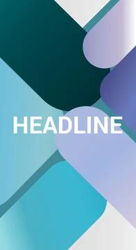 Abstract shapes with headline text and soft gradient overlay for modern design Stock Illustration