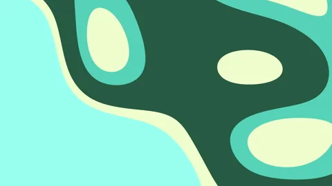 Abstract shapes with light and dark shades of green Stock Footage 324600891