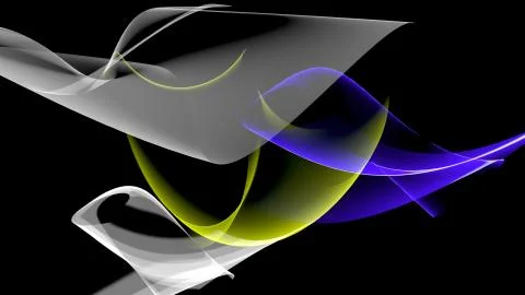 Abstract shapes in motion. Stock Illustration