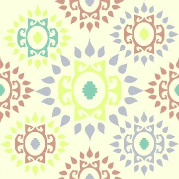 Abstract Shapes Multicolor Pattern Stock Illustration