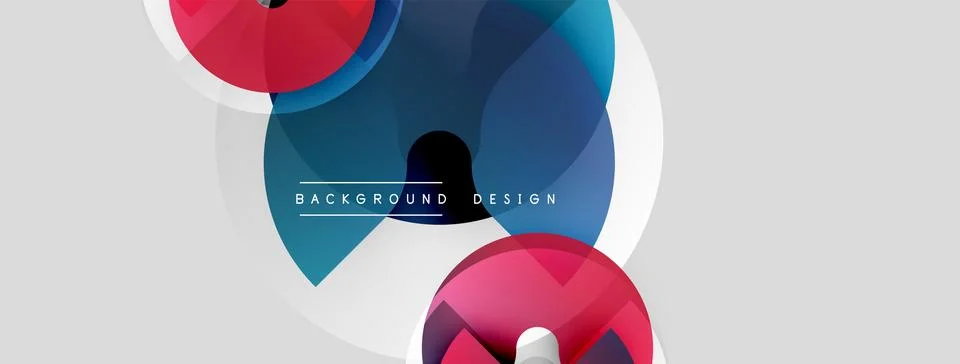Abstract shapes overlap, creating dynamic visual effect. Soft colors blend with 스톡 일러스트