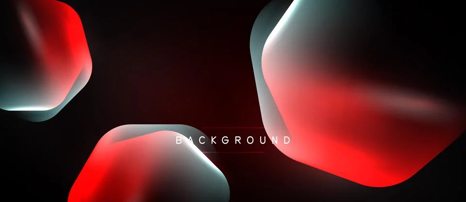 Abstract shapes overlap, creating dynamic red, gray gradients. Dark backgroun 스톡 일러스트