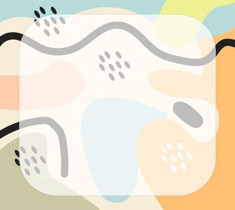 Abstract shapes in pastel vector background Stock Illustration