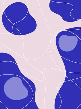 Abstract Shapes pattern background with copy space. Hand drawn colorful shapes Stock Illustration