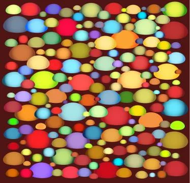 Abstract shapes pattern in multiple color Stock Illustration