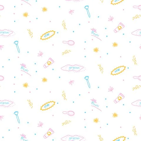 Abstract shapes seamless pattern. Background for paper wrap, textile, package イラスト素材