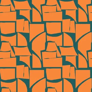 Abstract shapes seamless pattern design Stock Illustration