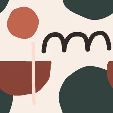 Abstract Shapes Seamless Pattern Stock Illustration