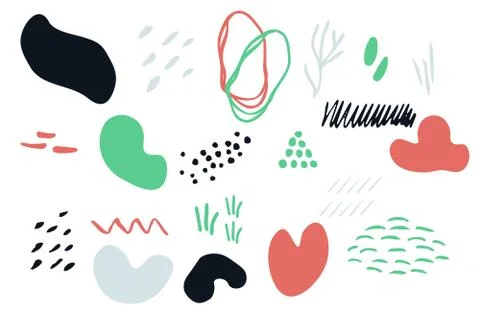 Abstract shapes set Stock Illustration
