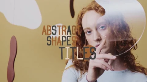 Abstract Shapes Titles for After Effects Stock After Effects