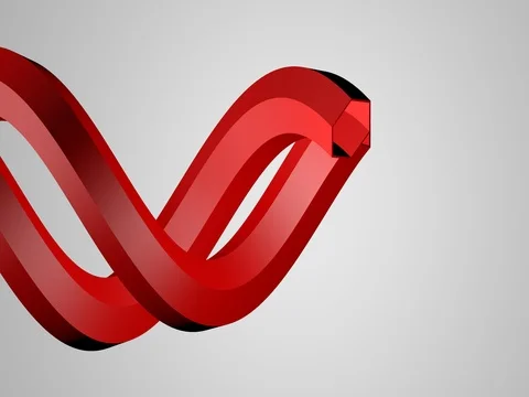 Abstract shapes twisting, seamless loop Stock Footage 77328341