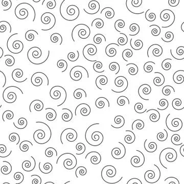 Abstract shapes vector seamless pattern on white イラスト素材