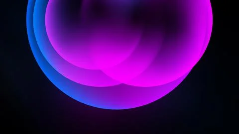 Abstract shapes, vibrant colors, pinks, blues blend. Smooth gradients create Иллюстрация