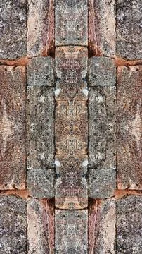 Abstract Shapes Vintage Ethnic Solid Pattern Rough Surface Art Wall Texture Foto stock
