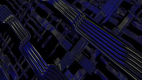 Abstract  shapes VJ loop Stock Footage 76989369