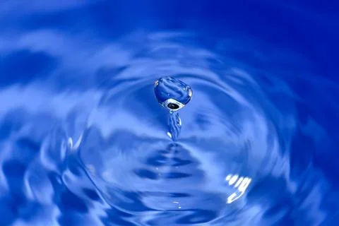 Abstract shapes of water. Image for a background made of water. Stock Photos