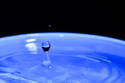Abstract shapes of water. Image for a background made of water. Stock Photos