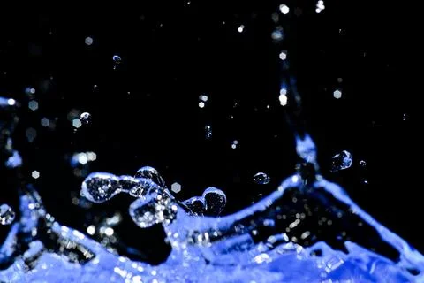 Abstract shapes of water. Image for a background made of water. Stock Photos