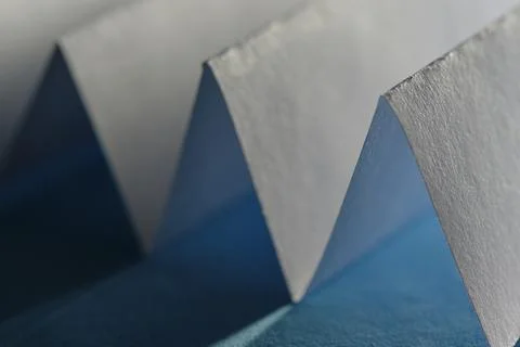 Abstract sharp triangular lines in closeup. Stockfoto's