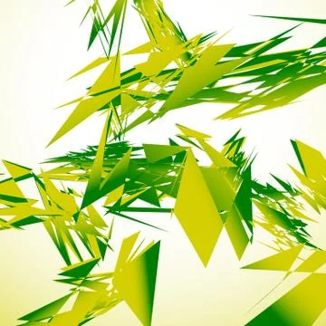 Abstract shattered digital art with random edgy shards. Digital art abstract  Stock Illustration