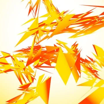 Abstract shattered digital art with random edgy shards. Digital art abstract  Stock Illustration