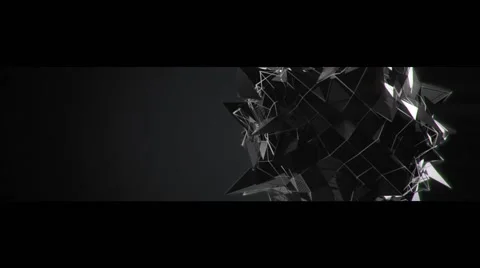 Abstract shattered sphere noise 3d animation Stock Footage 56242009