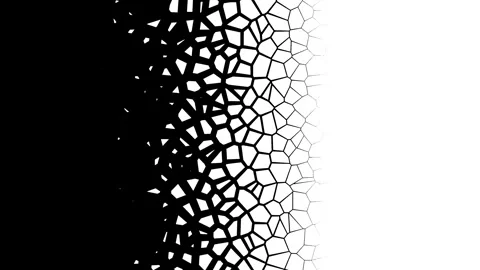 Abstract Shattering Particles Transition Animation Background. 4K Stock Footage 314977893