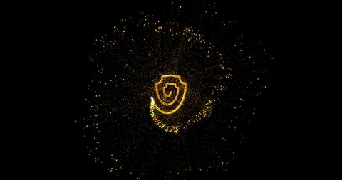 Abstract shield dust twisted spiral background Stock Footage 123091726