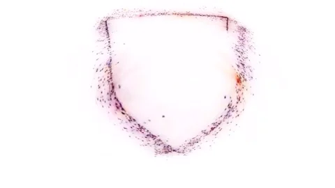 Abstract Shield of Light and Color Stock Footage 284405164