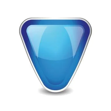 Abstract shield object vector blue Stock Illustration