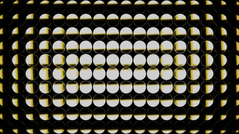 Abstract Shifting Gold and White Sphere Array Loop Stock Footage 335123658