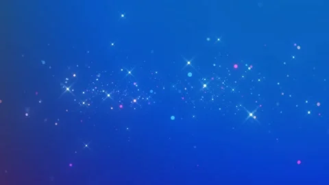 Abstract shimmering blue background with sparkling particles glittering bokeh Stock Footage 289306835