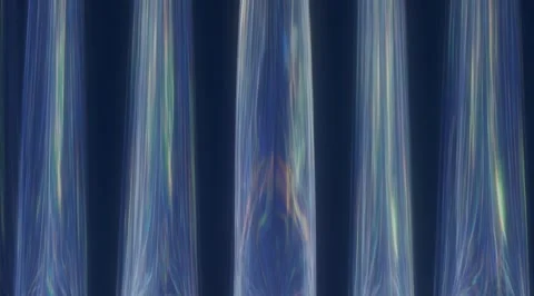 Abstract shimmering blue vertical light beams Stock Footage 331453344