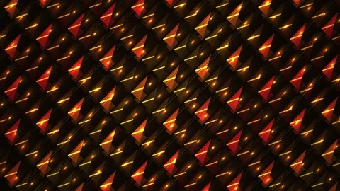 Abstract shimmering geometric pattern with warm colors and bokeh effect. Stock Footage 333920129