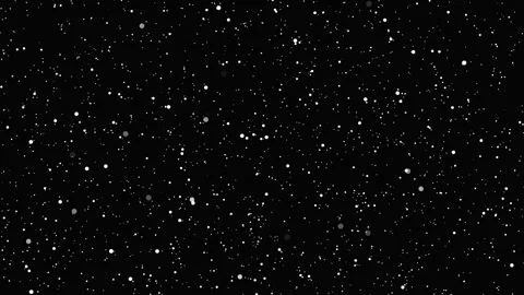 Abstract shimmering particles in dark void with cinematic motion and select.. Stock Footage 340948156