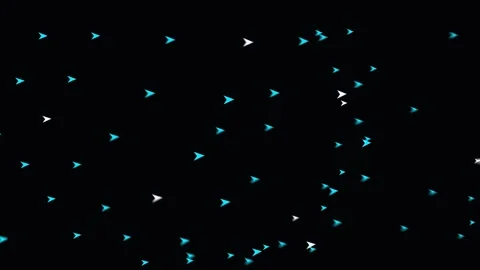 Abstract shimmering particles floating in dark space during a gentle cosmic.. Stock Footage 342420422
