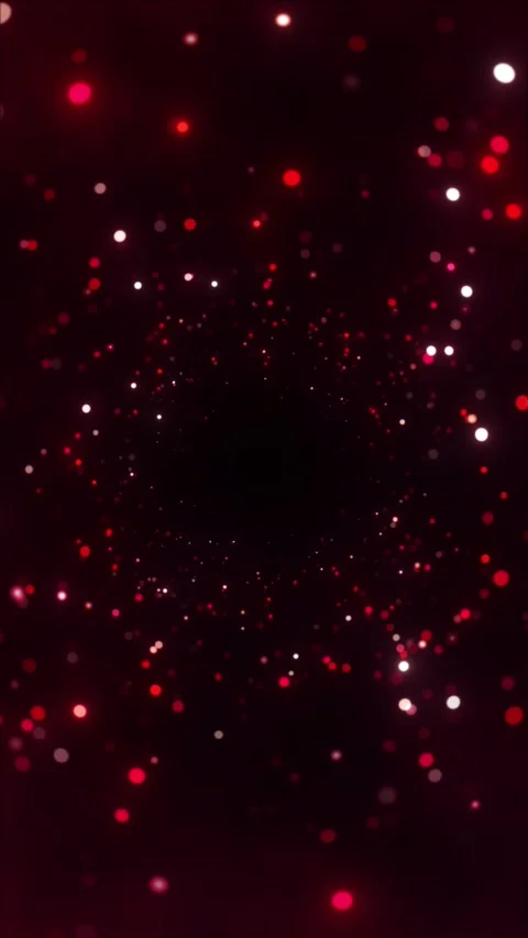 Abstract shimmering red particles with bright white glimmers Stock Footage 288919886