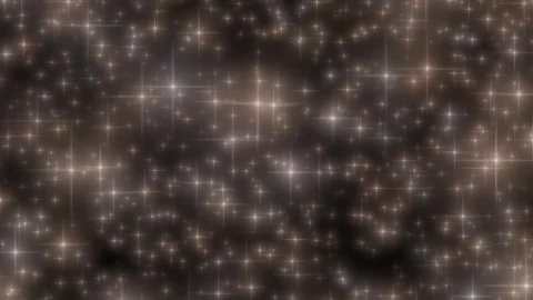 Abstract shimmering star bokeh background in warm brown and soft white tones Stock Footage 332298296