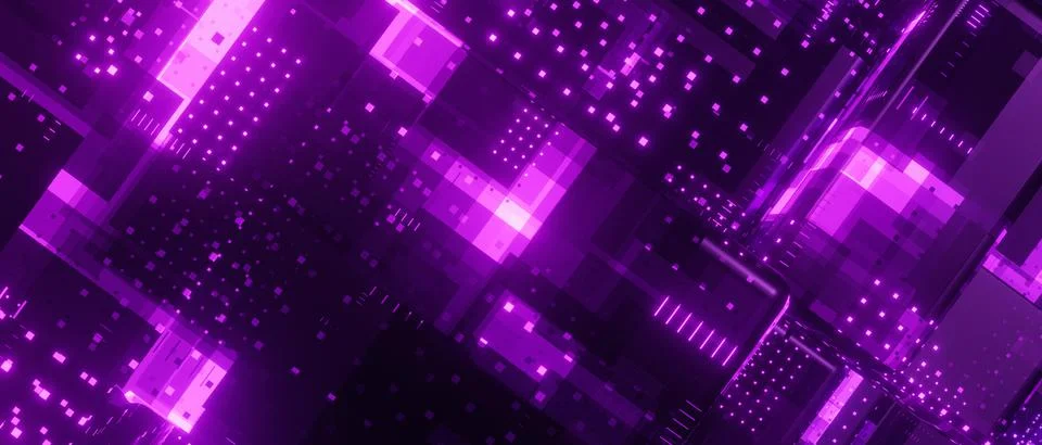 Abstract Shine Electronics Processor Or IC Circuit Pattern Surface Background 库存照片